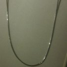 8.1 Gm .925 Sterling Silver Necklace with Intermittent Diamond Cuts 24"