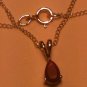 Natural Ruby Solitaire Split Bale Petite Sliding Pendant & Necklace 925 Sterling