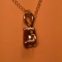 Natural Ruby Solitaire Split Bale Petite Sliding Pendant & Necklace 925 Sterling