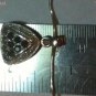925 Sterling Silver Round Black Onyx Cluster Pendant & Snake Design Necklace 18"