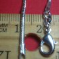 9.30 Grams .925 Sterling Silver Snake Design Necklace Length 20" Width 1mm