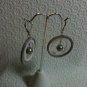 .925 Sterling Nautral Lavender & White MOP Silver FAUX Pearl Lever Back Earrings