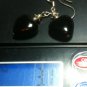 Petite Natural Onyx Heart Dangle Drop Earrings .925 Sterling Silver "Handmade"
