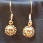 .925 Sterling Silver NOT Plated PETITE Sun Dangle Drop Earrings Handmade