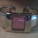 Marco Max Cuff Watch Quartz Ladies Silver Tone NEEDS Replacement Battery