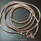 ESTATE .925 Sterling Silver Snake Design Necklace Length 20"  Width 1.5mm