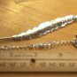 Silver Tone LARGE 4.5" Leaf Bookmark with Dangling Harley HD Charm Handmade