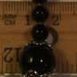Black Wavy Black Beaded Mini Bookmark Length Approximately 3 1/4" "Handmade"