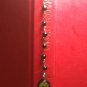 SilverTone MINI Bookmark Small Black Beaded Chain Our Lady of Guadalupe Handmade