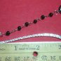 SilverTone MINI Bookmark Small Black Beaded Chain Our Lady of Guadalupe Handmade
