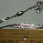 MINI Leaf Bookmark with Hematite Bead & Antique SilverTone Harley HD Charm,Beads