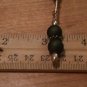 Dangling Green, Gold & Rose Color Beads Gold Tone MINI Wavy Bookmark "Handmade"