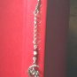 Silver Tone Beaded Mini Bookmark w/Dangling Fairy/Crescent Moon/Star Handmade
