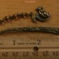 Antique Bronze Tone Mini Bookmark with Bicone & Acrylic Beads 3D Squirrel Charm
