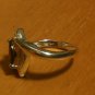 0.62ctw Natural Garnet & Diamond Ring Size 8 .925 Sterling Silver