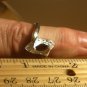 0.62ctw Natural Garnet & Diamond Ring Size 8 .925 Sterling Silver