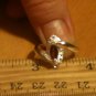0.62ctw Natural Garnet & Diamond Ring Size 8 .925 Sterling Silver