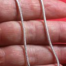 9.20 Grams .925 Sterling Silver Snake Design Necklace Length 18" Width 2mm