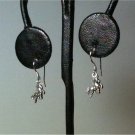 PETITE 3D Unicorn Dangle Earrings  925 Sterling Silver Handmade FREE SHIPPING
