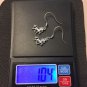 PETITE 3D Unicorn Dangle Earrings  925 Sterling Silver Handmade FREE SHIPPING