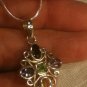 Amethyst Citrine Garnet Peridot Blue Topaz Pendant with Necklace 925 Sterling
