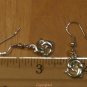 PETITE Twin Drop Dolphin Dangle Earrings Hanfmade 925 Sterling Silver SHIPS FREE