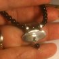 Natural Onyx Beaded Necklace Double Bale Sliding Pendant 925 Sterling Silver 16"