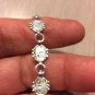 CREATED Green Catseye PETITE Bracelet 7 inches 925 Sterling Silver FREE SHIPPING