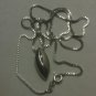 925 Sterling Silver Diamond Solitaire Sliding Pendant with Necklace & Extender