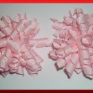 Pink Micro Mini Small Hair Bow Set