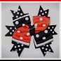 Funky Spiked Love Bug Layered Boutique Hair Bow