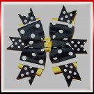 Funky Bumble Bee Layered Boutique Hair Bow