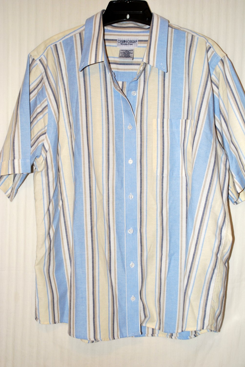 Cabin Creek Striped Short Sleeve Oxford Shirt