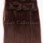 18"#4(M.Brown) Remy Clip in Hair Extensions