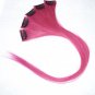 18"Hot Pink Human Hair Clip in Extensions 5pcs