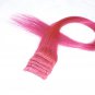 18"Hot Pink Human Hair Clip in Extensions 5pcs