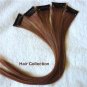 12" Red, Auburn Remy Human Hair Clip In On Extensions for Highlights(5pcs)