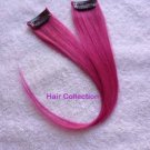 12"Hot Pink Human Hair Clip In Extensions for Highlight(2pcs)