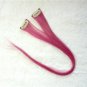 18"Pink Human Hair Clip In Extensions for Highlight (2pcs)