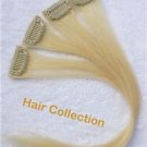 Blonde- 12" Human Hair Clip In Extensions for Highlight(4pcs)