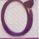 18"Purple Human Hair Clip In Extensions for Highlight (2pcs)