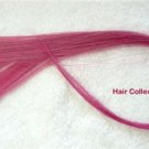 18"Hot Pink Human Hair Clip In Extensions for Highlight (2pcs)