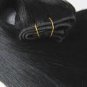 14"#1(Jet Black) Remy Human Hair Clip-In Extensions  Full Set- 9 pcs /120 grams