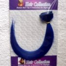 12"Blue Human Hair Clip On In Extensions for Highlights(5pcs)