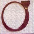 18" Burgundy Human Hair Clip In On Extensions for Highlight (2pcs)