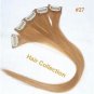 18"#27 Strawberry Blonde Human Hair Clip-In Extensions for Highlights(5pcs)