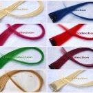 12" Multi Color Human Hair Clip On Extensions for Highlights