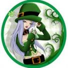 St.Patricks-12"Green Human Hair Clip In Extensions  for Highlights