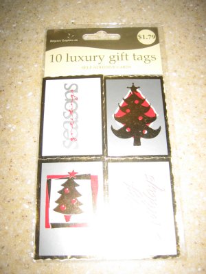 7 luxury gift tags (opened)