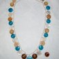 "Sand & Sea" Button Necklace